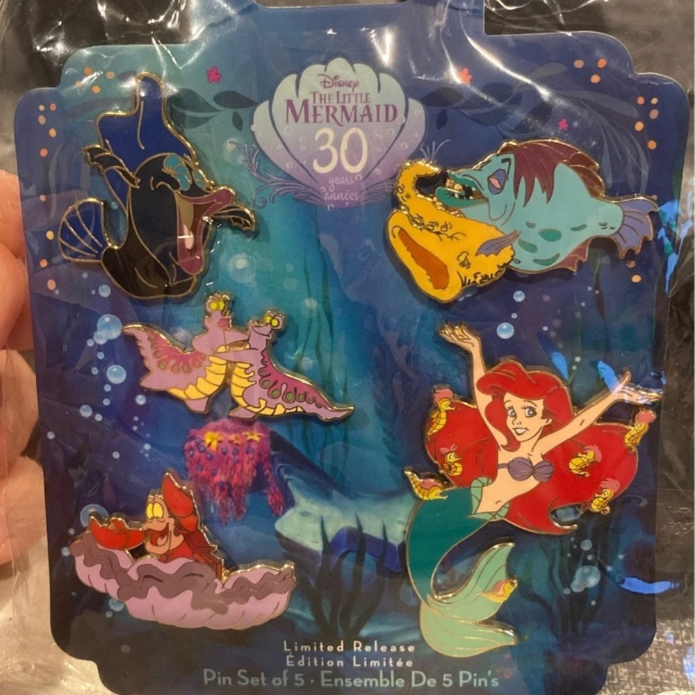 Disney Little Mermaid 30th Anniversary Limited Release Pin Set